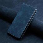For Infinix Hot 11/X662 RFID Anti-theft Brush Magnetic Leather Phone Case(Blue) - 1