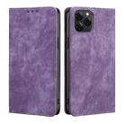 For Blackview A95 RFID Anti-theft Brush Magnetic Leather Phone Case(Purple) - 1