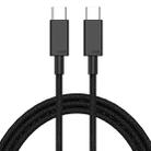 100W USB-C / Type-C to USB-C / Type-C Fast Charging Data Cable, Length:3m(Black) - 1