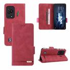 For Xiaomi Black Shark 5 Magnetic Clasp Flip Leather Phone Case(Red) - 1