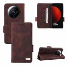 For Xiaomi 12S Ultra Magnetic Clasp Flip Leather Phone Case(Brown) - 1