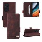 For Xiaomi Redmi K40S 5G / K40S Pro 5G / Poco F4 Magnetic Clasp Flip Leather Phone Case(Brown) - 1