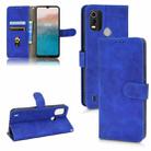For Nokia C21 Plus Skin Feel Magnetic Flip Leather Phone Case(Blue) - 1