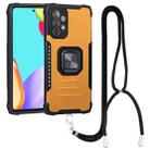 For Samsung Galaxy A53 5G Lanyard Aluminum and TPU Phone Case(Gold) - 1