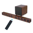 D90 Home Theater Audio Echo Wall Soundbar Subwoofer Bluetooth Audio(Brown) - 3