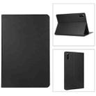 For Honor Pad 8 Voltage Elastic Texture Horizontal Flip Leather Case with Holder(Black) - 1