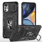 For Motorola Moto G22 Armor PC + TPU Camera Shield Phone Case(Black) - 1