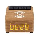 K2 Multifunctional Desktop Wooden Bluetooth Speaker Wireless Loudspeaker(Yellow) - 1