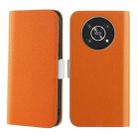 For Honor Magic4 Lite Candy Color Litchi Texture Leather Phone Case(Orange) - 1