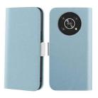 For Honor Magic4 Lite Candy Color Litchi Texture Leather Phone Case(Light Blue) - 1