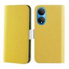 For Honor X7 Candy Color Litchi Texture Leather Phone Case(Yellow) - 1