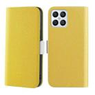 For Honor X8 Candy Color Litchi Texture Leather Phone Case(Yellow) - 1