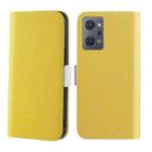 For OPPO Reno7 A Candy Color Litchi Texture Leather Phone Case(Yellow) - 1