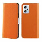 For Xiaomi Poco X4 GT 5G Candy Color Litchi Texture Leather Phone Case(Orange) - 1