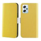 For Xiaomi Poco X4 GT 5G Candy Color Litchi Texture Leather Phone Case(Yellow) - 1