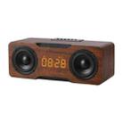 M8C Multifunctional Alarm Clock Bluetooth Speaker(Dark Brown) - 1