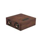 Q5 Home Computer TV Wooden Wireless Bluetooth Speaker(Black Walnut) - 1