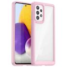 For Samsung Galaxy A73 5G Colorful Series Acrylic + TPU Phone Case(Pink) - 1