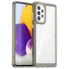 For Samsung Galaxy A73 5G Colorful Series Acrylic + TPU Phone Case(Transparent Grey) - 1