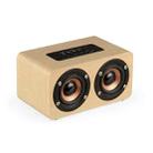W5+ Wooden Wireless Bluetooth Speaker(Light Yellow) - 1