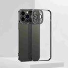 For iPhone 14 Electroplating High Transparent TPU Phone Case (Black) - 1