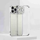 For iPhone 14 Plus Electroplating High Transparent TPU Phone Case (Silver) - 1