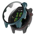 For Garmin Forerunner 255 PC Tempered Film Full Body Watch Case(Pine Needle Green) - 1