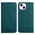 For iPhone 13 Strong Magnetic Leather Case(Green) - 1