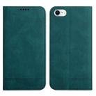 For iPhone SE 2022 / SE 2020 / 8 / 7 Strong Magnetic Leather Case(Green) - 1