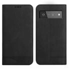 For Google Pixel 6 Strong Magnetic Leather Case(Black) - 1