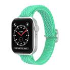 Wave Small Waist Nylon Watch Band For Apple Watch Ultra 49mm / Series 8&7 45mm / SE 2&6&SE&5&4 44mm / 3&2&1 42mm(Green) - 1