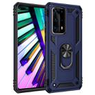 For Huawei P40 Pro Shockproof TPU + PC Protective Case with 360 Degree Rotating Holder(Blue) - 1