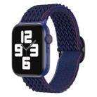 Wave Nylon Watch Band For Apple Watch Series 8&7 41mm / SE 2&6&SE&5&4 40mm / 3&2&1 38mm(Navy Blue) - 1