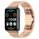 For Huawei Watch Fit 2 One-bead Stainless Steel Watch Band(Rose Gold) - 1