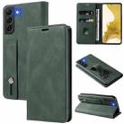 For Samsung Galaxy S22+ 5G Wristband Magnetic Leather Phone Case(Green) - 1