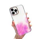 For iPhone 14 Pro Gold Halo Marble Pattern Phone Case(Purple) - 1