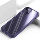 For iPhone 14 Plus Shockproof TPU + PC Phone Case (Purple) - 1