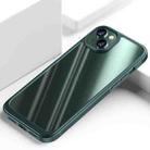 For iPhone 14 Plus Shockproof TPU + PC Phone Case (Dark Green) - 1