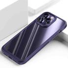 For iPhone 14 Pro Max Shockproof TPU + PC Phone Case (Purple) - 1