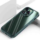For iPhone 14 Pro Max Shockproof TPU + PC Phone Case (Dark Green) - 1