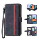 For Xiaomi Redmi Note10 5G Global / 10 Pro Max 9 Card Slots Splicing Magnetic Leather Flip Phone Case(Black) - 1