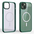 For iPhone 14 Plus Ming Shield Series Magsafe Magnetic Phone Case (Dark Green) - 1