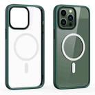 For iPhone 14 Pro Ming Shield Series Magsafe Magnetic Phone Case(Dark Green) - 1