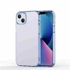 For iPhone 14 Crystal Clear Frosted Phone Case (Transparent Sierra Blue) - 1