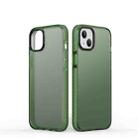 For iPhone 14 Dunjia Series TPU + PC Shockproof Phone Case (Dark Green) - 1