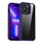 iPAKY Shockproof PC + TPU Protective Phone Case For iPhone 14 Pro(Purple) - 1