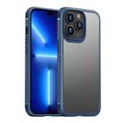 iPAKY Shockproof PC + TPU Protective Phone Case For iPhone 14 Pro Max(Blue) - 1