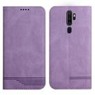 For OPPO A5 2020 Strong Magnetic Leather Case(Purple) - 1