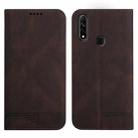 For OPPO A8 Strong Magnetic Leather Case(Brown) - 1