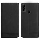 For OPPO A8 Strong Magnetic Leather Case(Black) - 1
